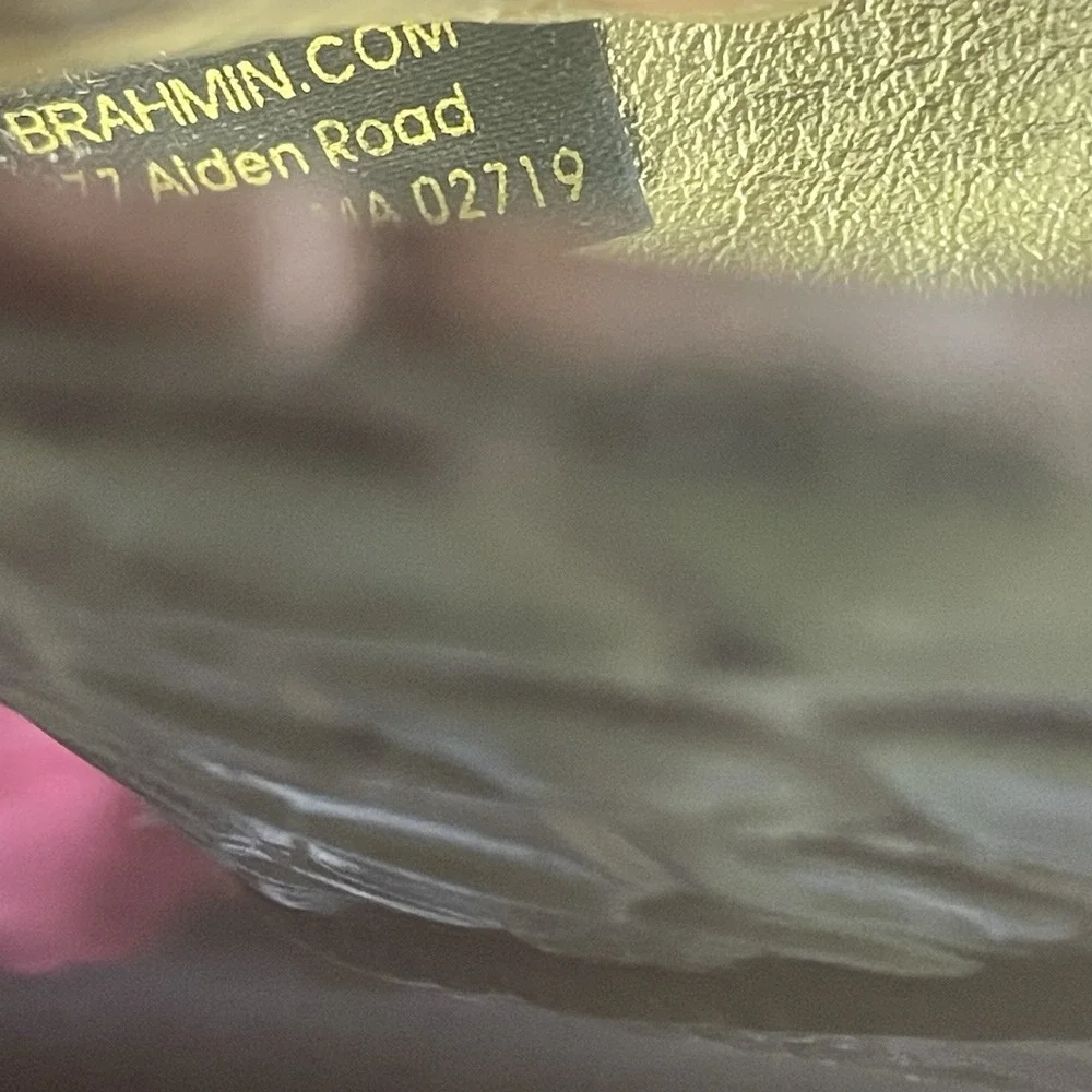 Brahmin croc embossed